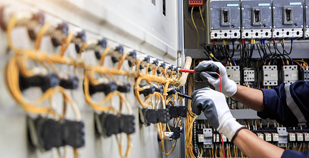 Professional Electrician technician working in Portland, TX
